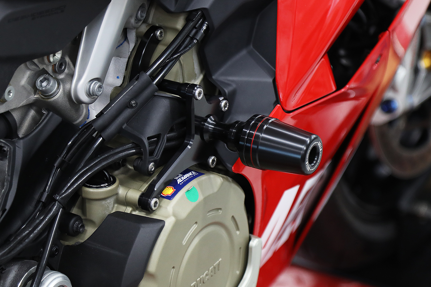 Stunning Electric Ducati Panigale Frame Sliders image